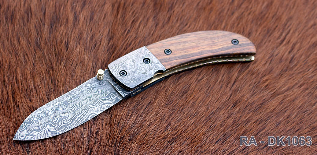 Damascus Folding Knife